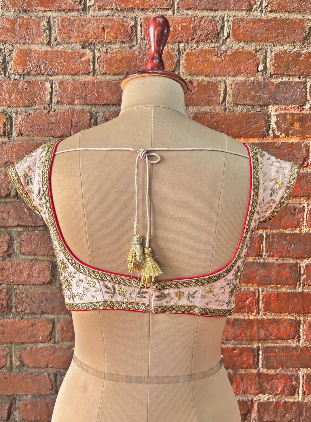 Multicolour Gota Embroidered Georgette Lehenga Set Priti Sahni - Fabilicious Fashion