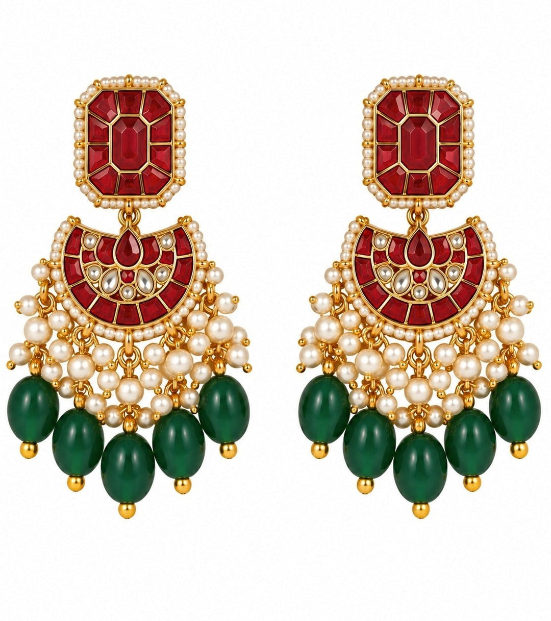 Vivinia By Vidhi Mehra Multicolour Kundan Beaded Necklace SetFabilicious Fashion