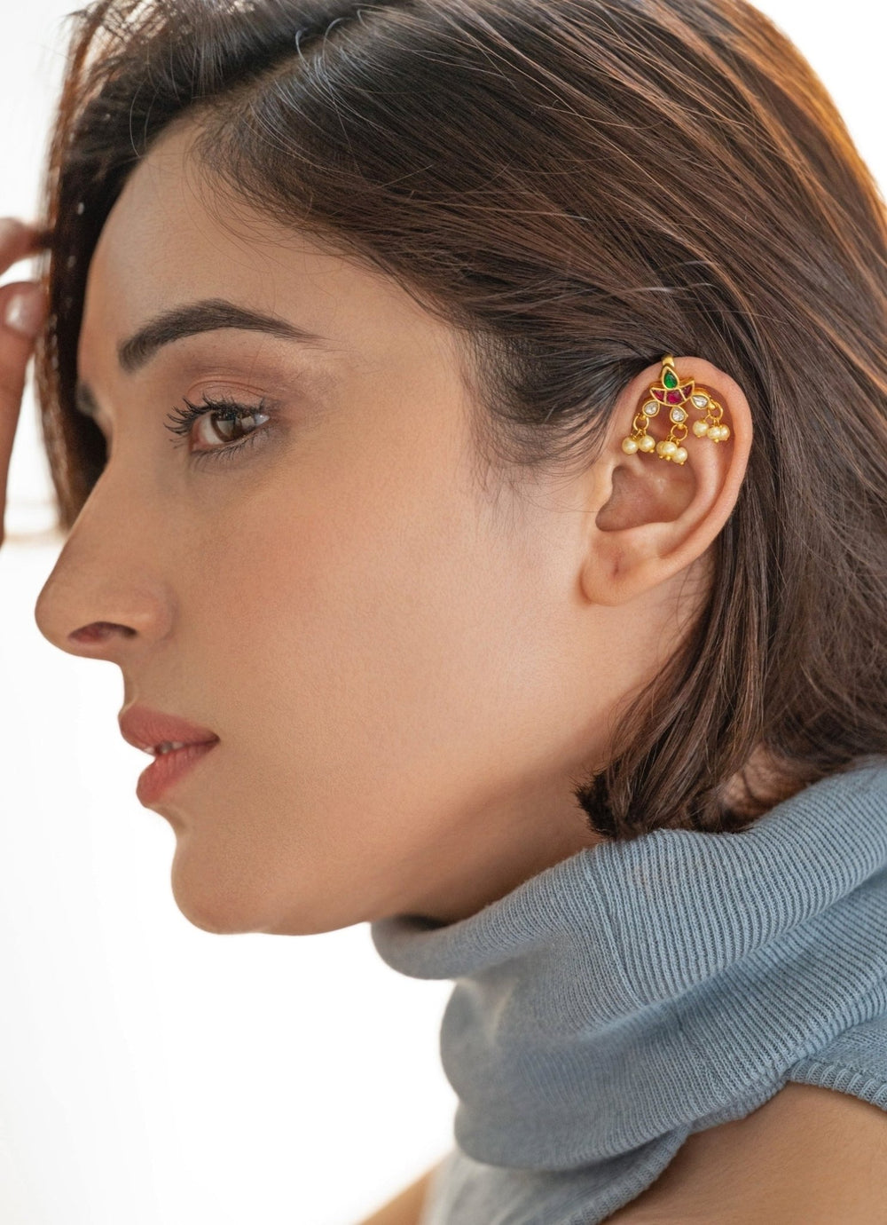 Do Taara Multicolour Kundan Ear CuffFabilicious Fashion