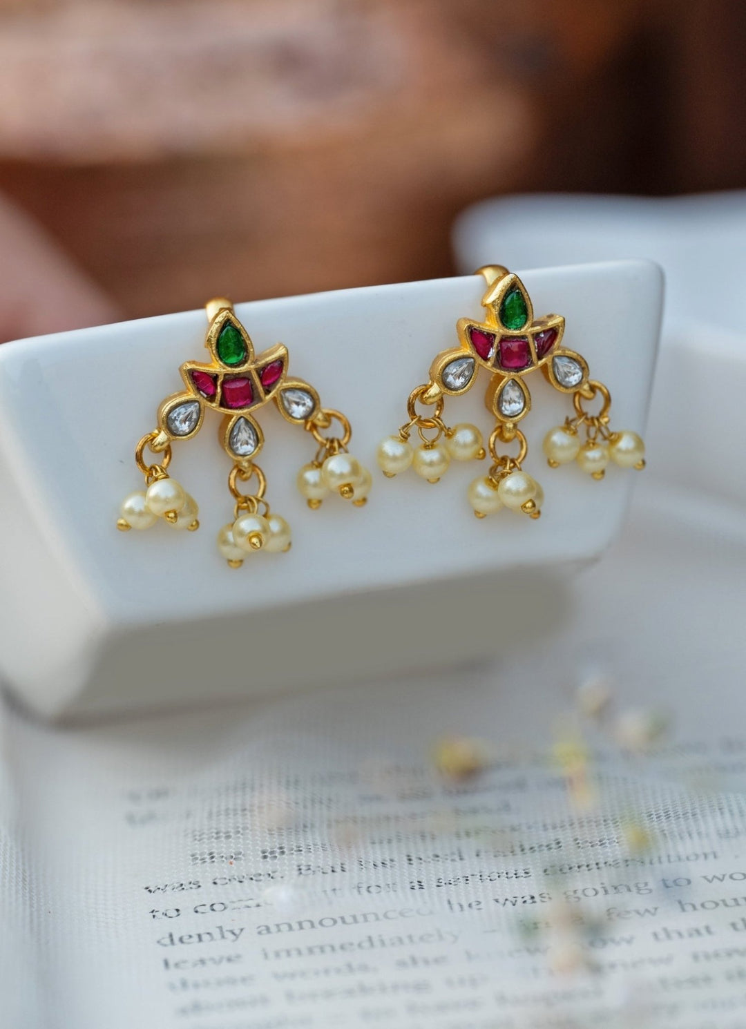 Do Taara Multicolour Kundan Ear CuffFabilicious Fashion