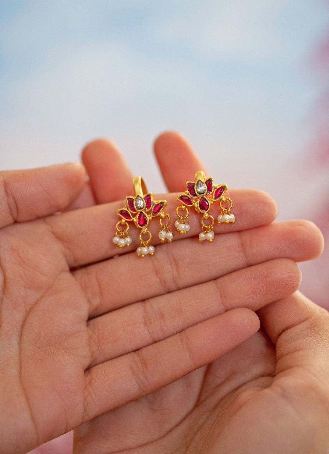 Do Taara Multicolour Kundan Ear CuffFabilicious Fashion