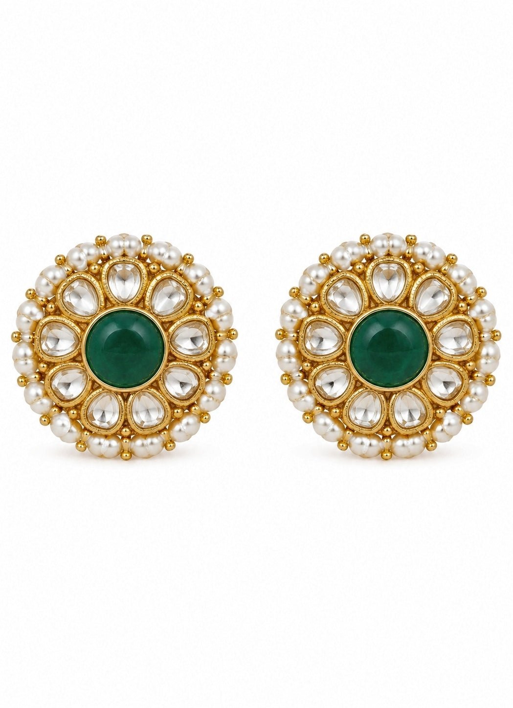 Vivinia By Vidhi Mehra Multicolour Polki Statement Necklace SetFabilicious Fashion