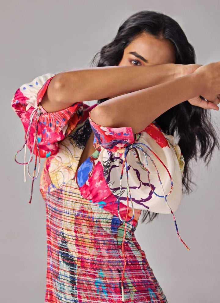 Saaksha &amp; Kinni Multicolour Print Midi DressFabilicious Fashion