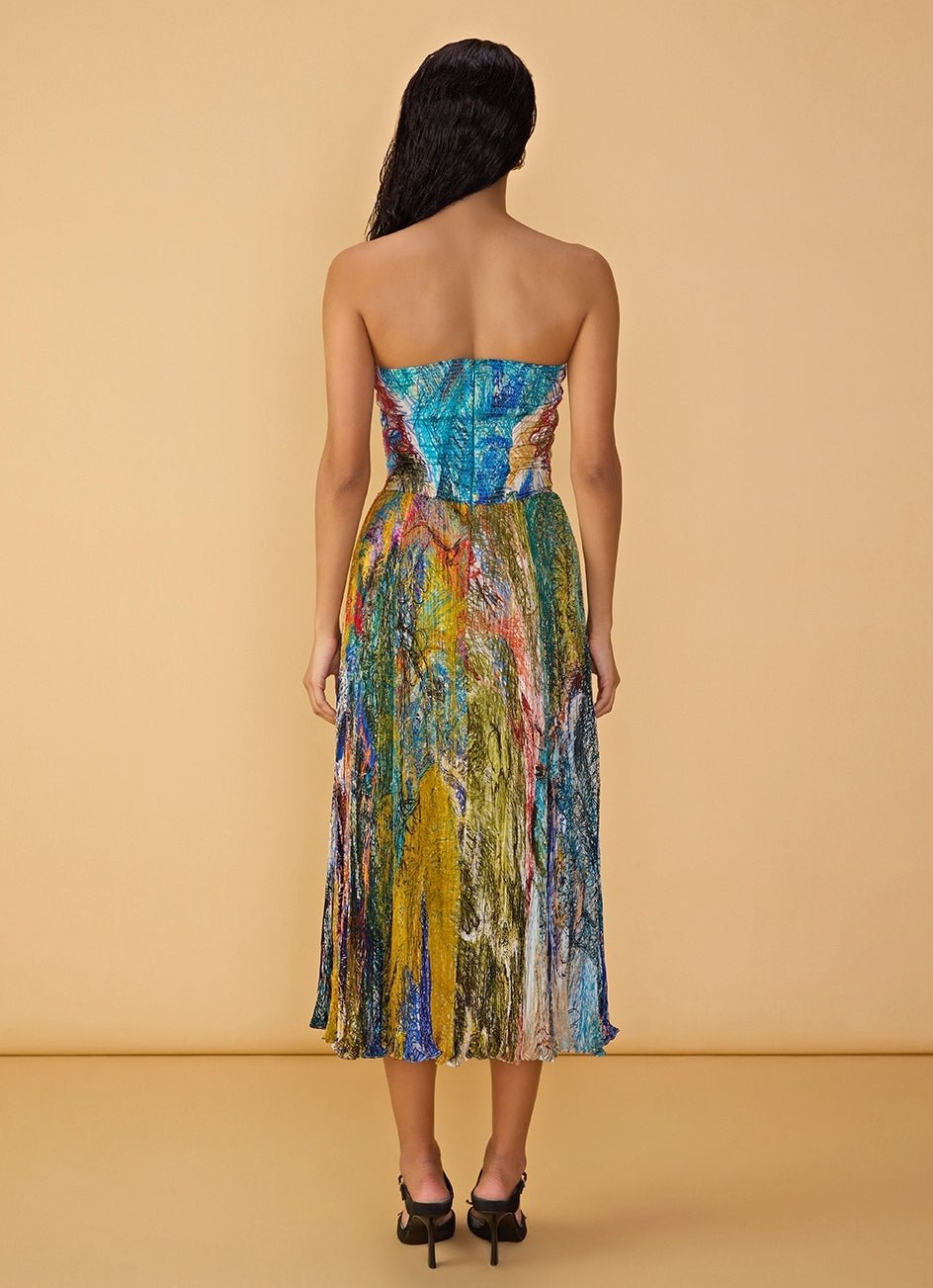 Multicolour Printed Maxi Dress Saaksha & Kinni - Fabilicious Fashion