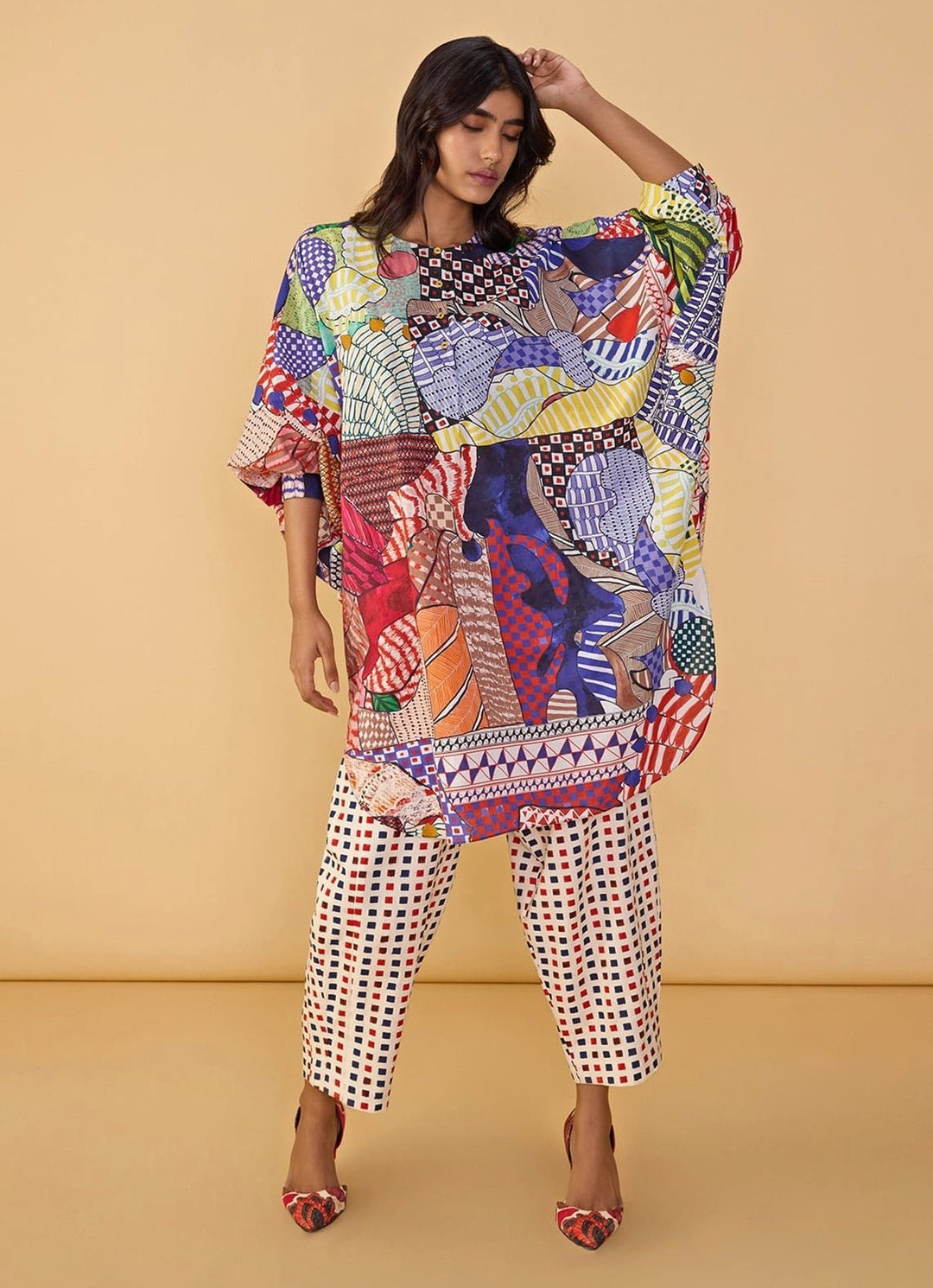 Multicolour Printed Tunic Saaksha &amp; Kinni - Fabilicious Fashion