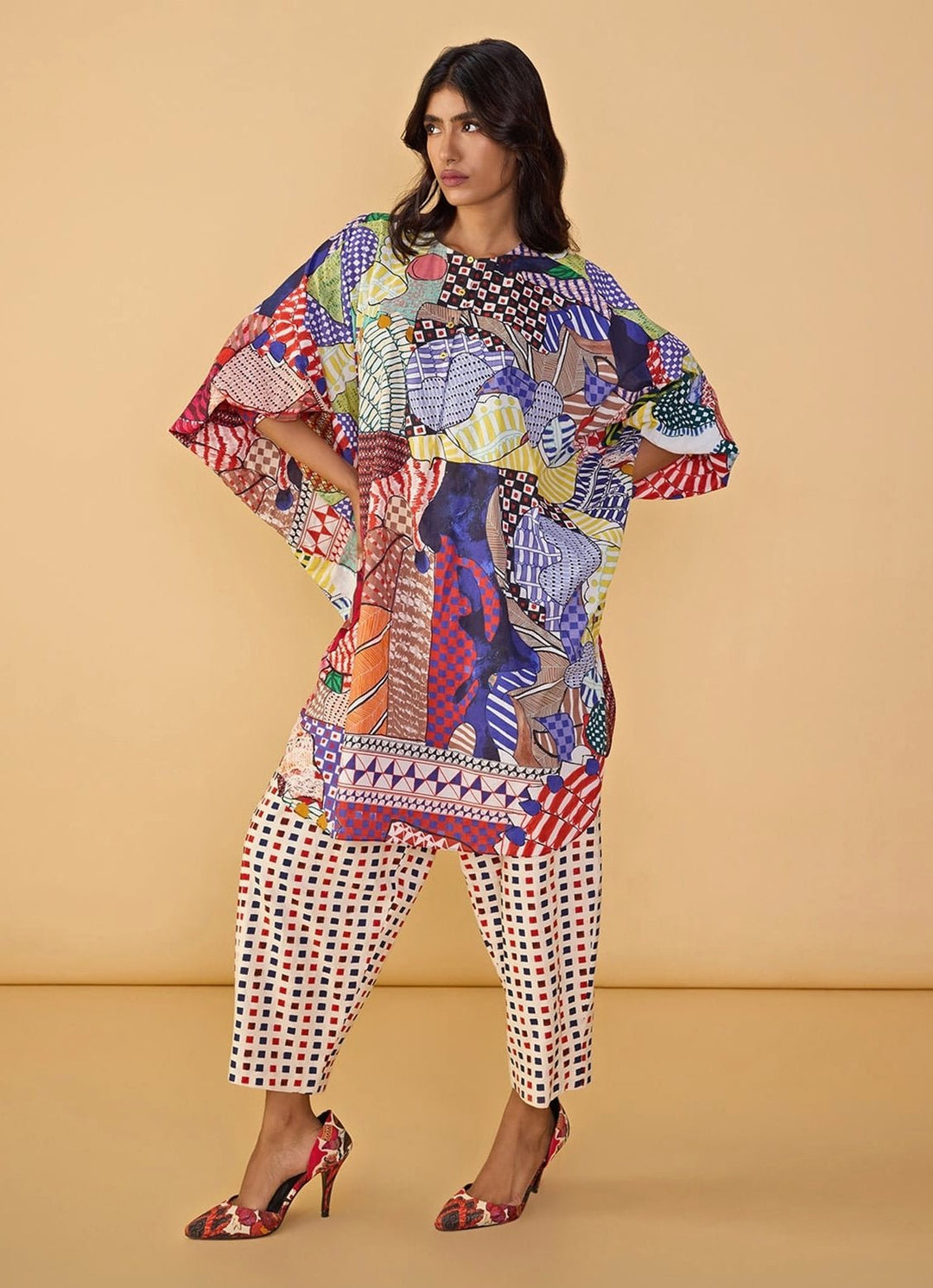 Multicolour Printed Tunic Saaksha &amp; Kinni - Fabilicious Fashion