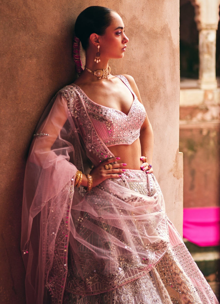 Multicolour Raw Silk Lehenga Set Angad Singh - Fabilicious Fashion
