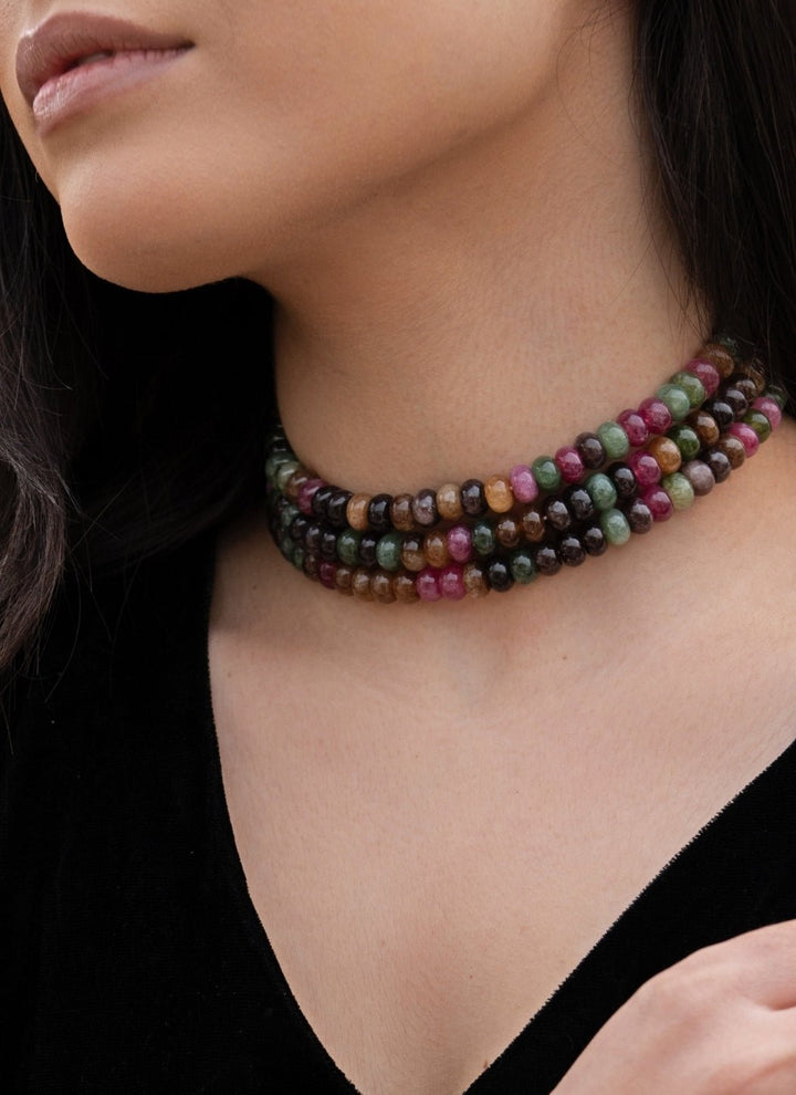 Do Taara Multicoloured Choker NecklaceFabilicious Fashion