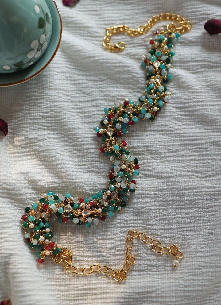 Do Taara Multicoloured Kundan HeadbandFabilicious Fashion