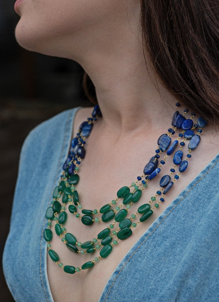 Do Taara Multicoloured Layered Boho NecklaceFabilicious Fashion