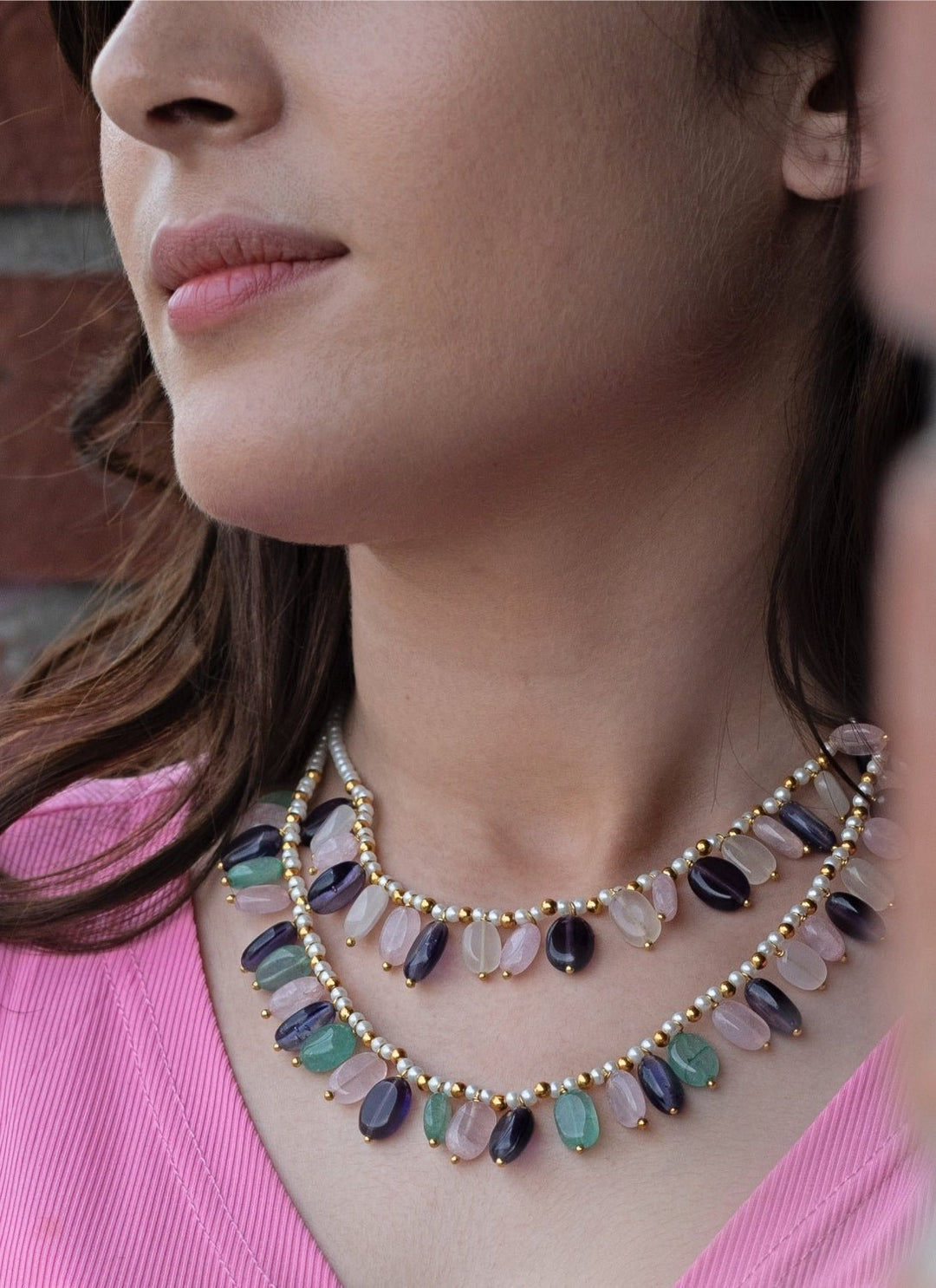 Do Taara Multicoloured Layered NecklaceFabilicious Fashion