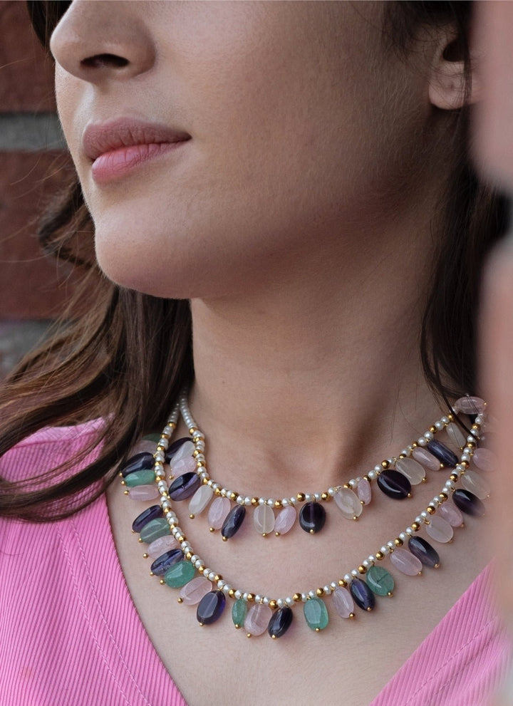 Do Taara Multicoloured Layered NecklaceFabilicious Fashion