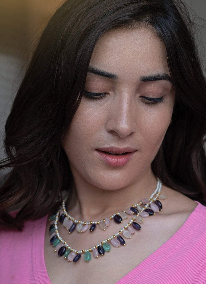 Do Taara Multicoloured Layered NecklaceFabilicious Fashion