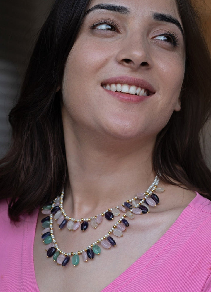 Do Taara Multicoloured Layered NecklaceFabilicious Fashion