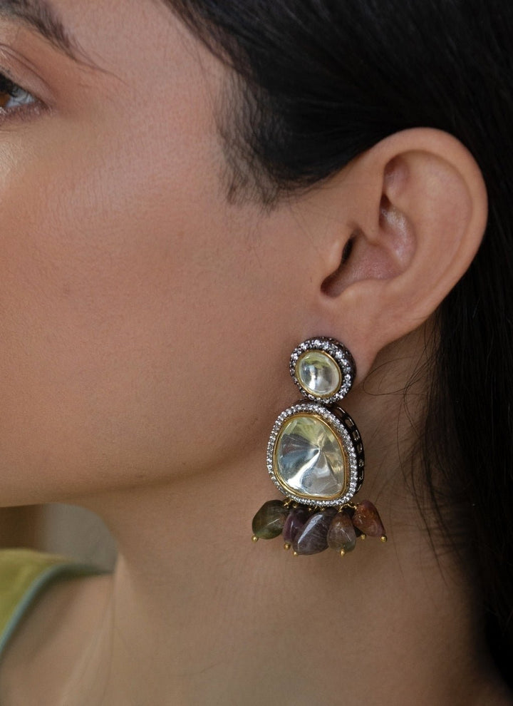 Do Taara Multicoloured Polki EarringsFabilicious Fashion