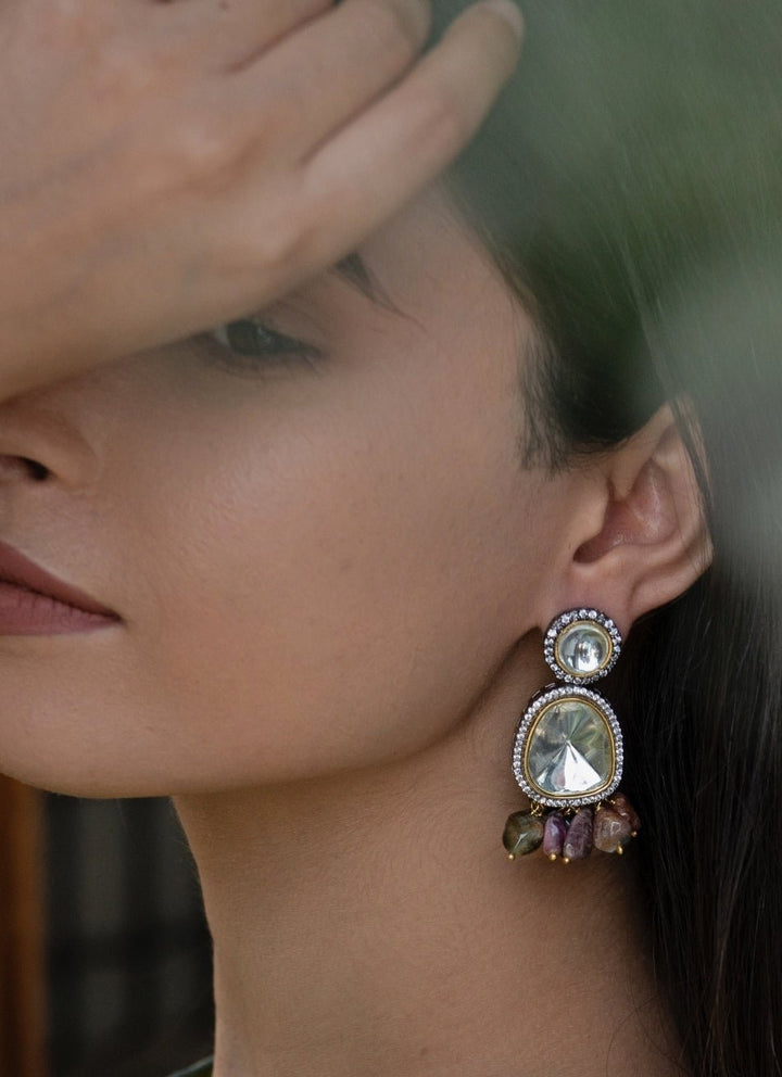 Do Taara Multicoloured Polki EarringsFabilicious Fashion