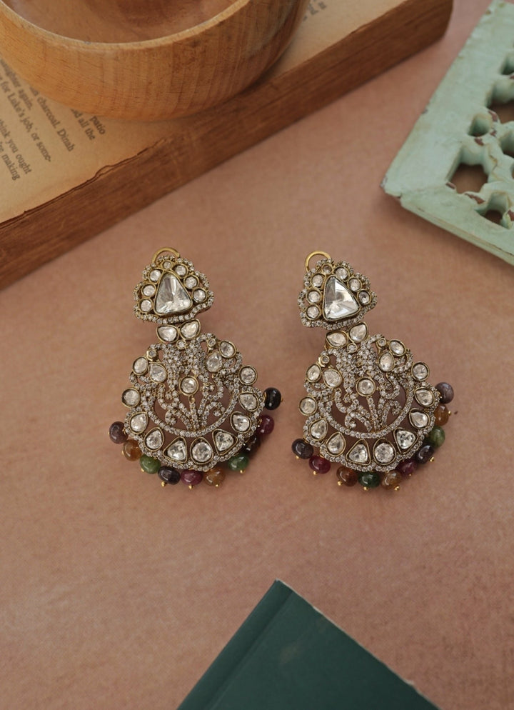 Do Taara Multicoloured Victorian Polki EarringsFabilicious Fashion