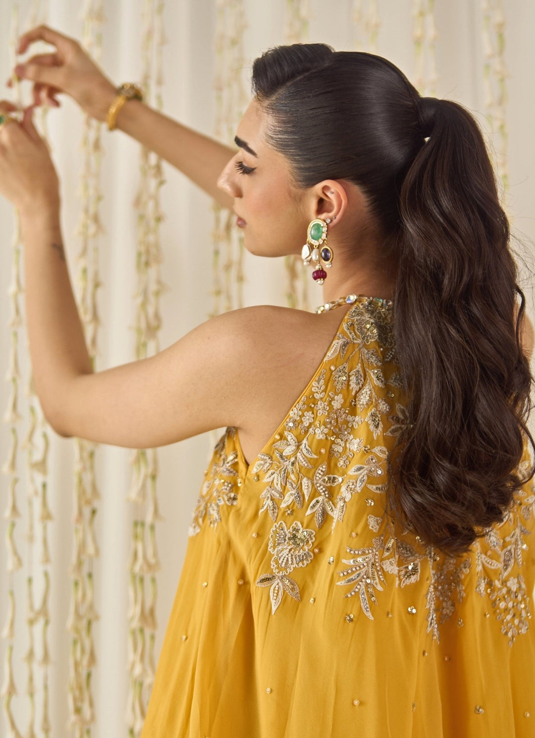 Sanya Gulati Mustard Yellow Georgette Kurta Sharara SetFabilicious Fashion