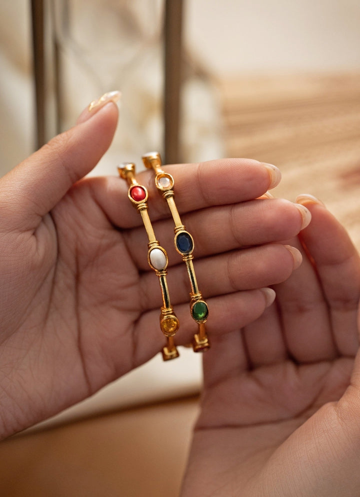 Do Taara Mutlicolor Navratan Bangle SetFabilicious Fashion