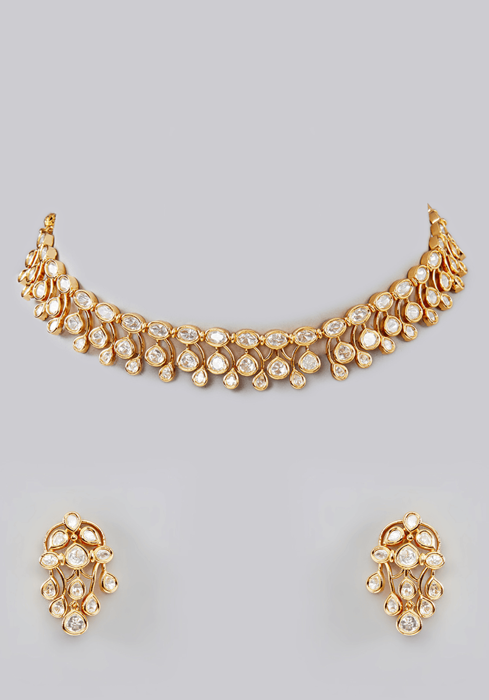 Necklace In Pearl Pendant Necklace Set Zevar by Geeta - Fabilicious Fashion