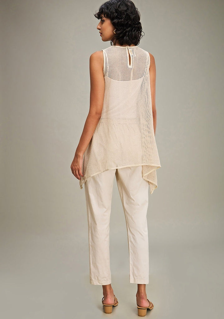 Off White Floral Embroidered Co Ord Set Soup By Sougat Paul - Fabilicious Fashion