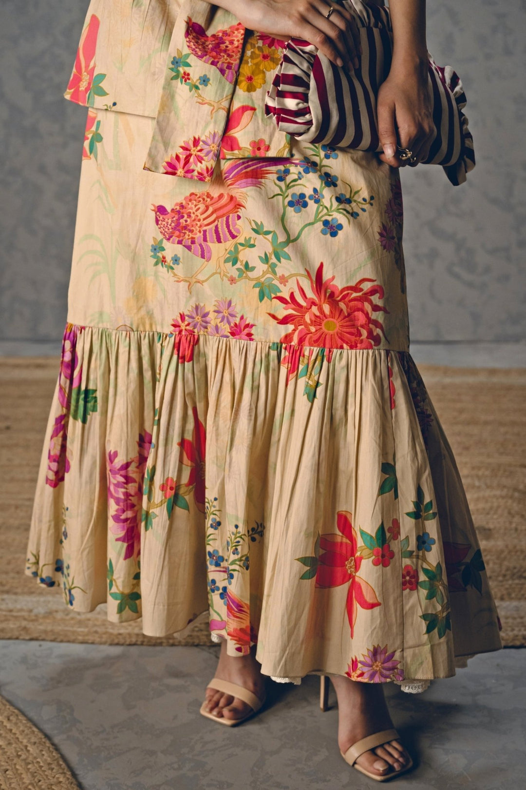 Paulmi and Harsh X Ease Off White Floral Maxi DressFabilicious Fashion