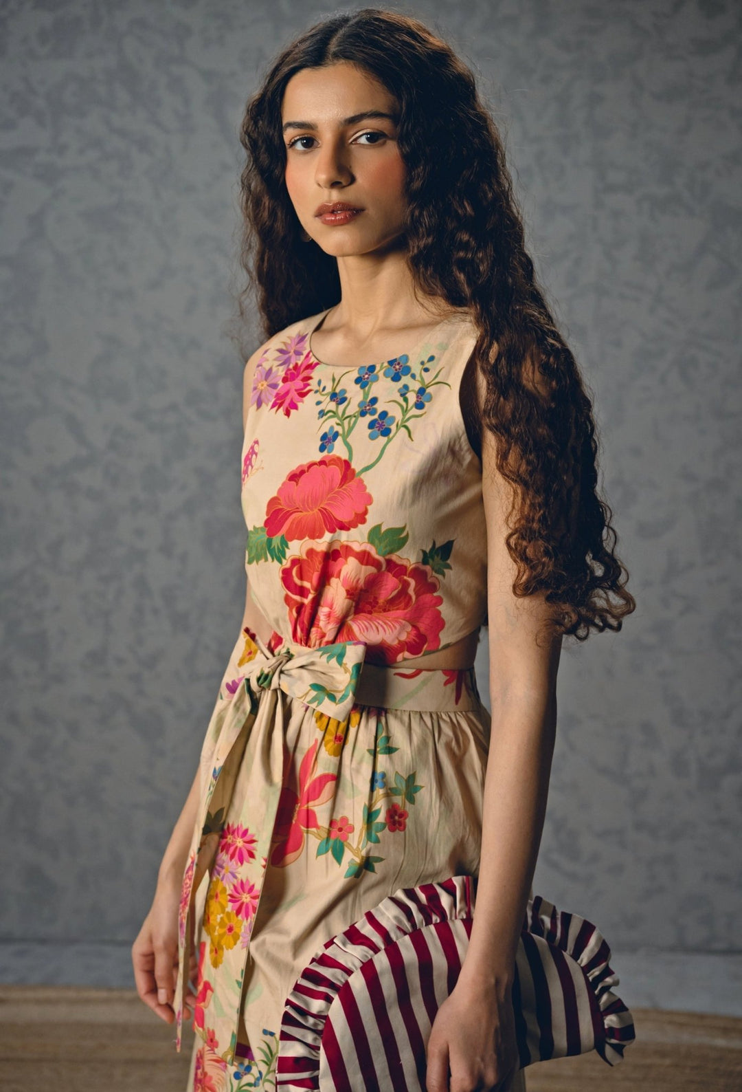 Paulmi and Harsh X Ease Off White Floral Maxi DressFabilicious Fashion