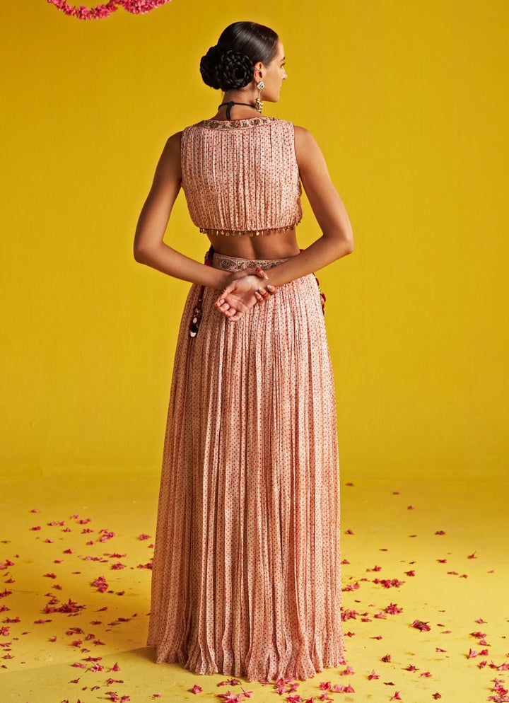 Orange And Ivory Embroidered Anarkali Set Studio Bagechaa - Fabilicious Fashion