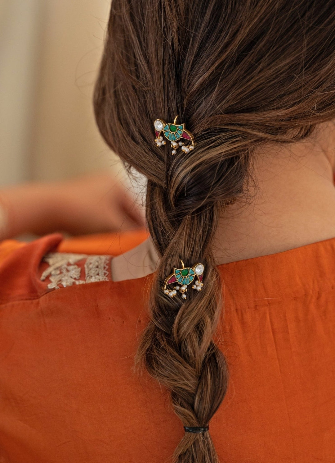 Do Taara Parrot Multicolored Braid PinFabilicious Fashion