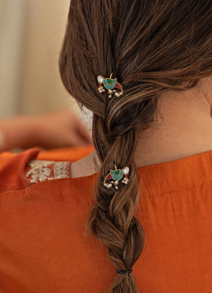 Do Taara Parrot Multicolored Braid PinFabilicious Fashion