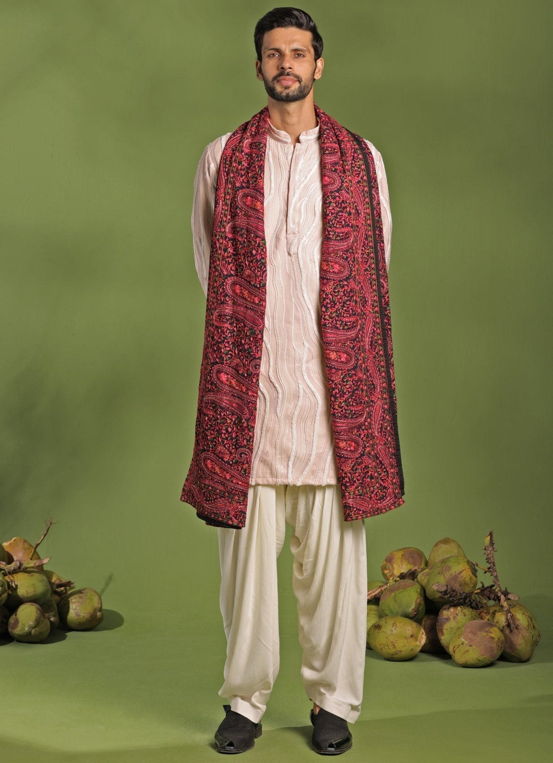 Pastel Pink Embroidered Kurta Patiala Pant Set With Dupatta Kalpraag - Fabilicious Fashion