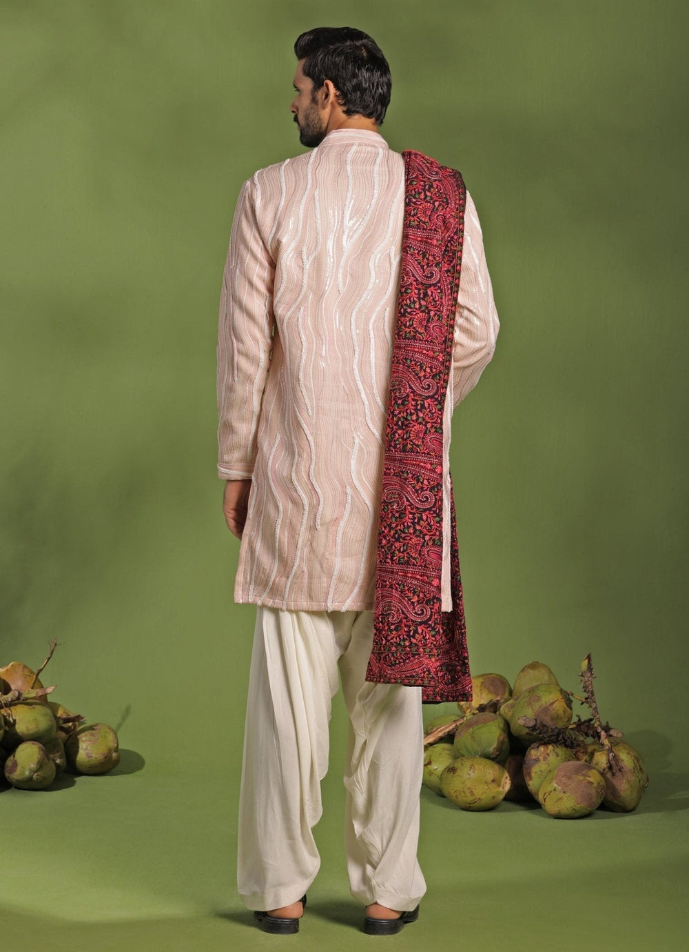 Pastel Pink Embroidered Kurta Patiala Pant Set With Dupatta Kalpraag - Fabilicious Fashion