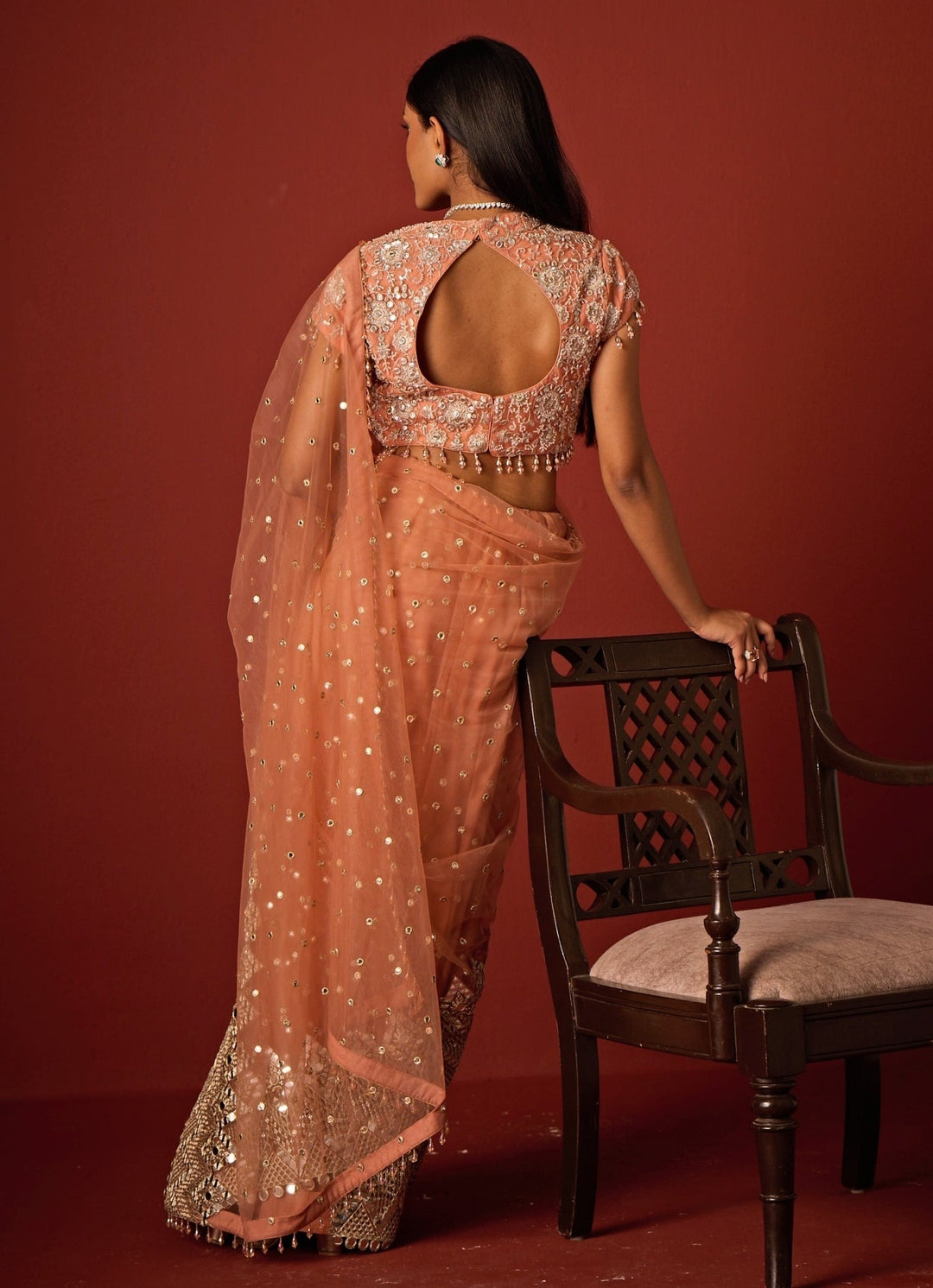Pastel Pink Embroidered Soft Net Saree Twenty Nine - Fabilicious Fashion