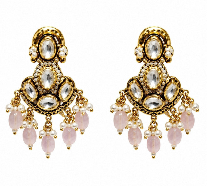 Vivinia by Vidhi Mehra Pastel Pink Kundan And Beaded Choker SetFabilicious Fashion