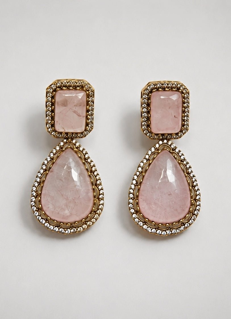 Vivinia by Vidhi Mehra Pastel Pink Polki Choker SetFabilicious Fashion