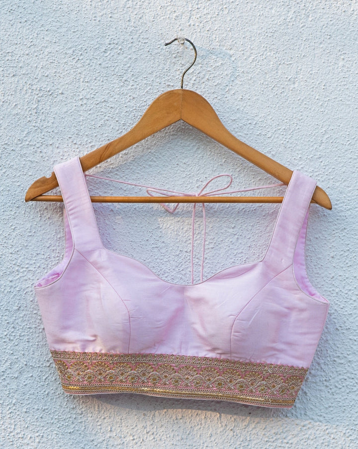 Pastel Pink Raw Silk Lehenga Set Anisha Shetty - Fabilicious Fashion