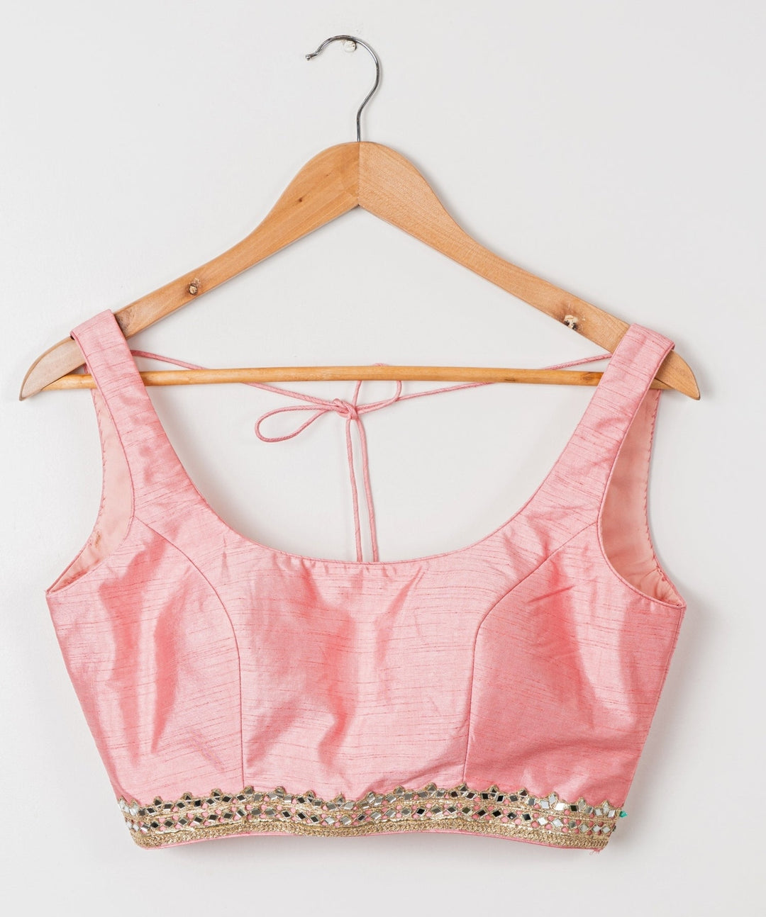 Peach Embroidered Organza Lehenga Anisha Shetty - Fabilicious Fashion