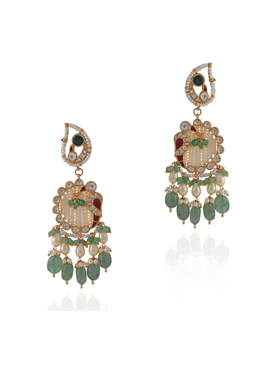 Peacock Motif Choker Set Riana Jewellery - Fabilicious Fashion