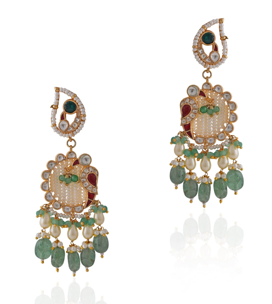 Peacock Motif Choker Set Riana by Shikha Jindal - Fabilicious Fashion