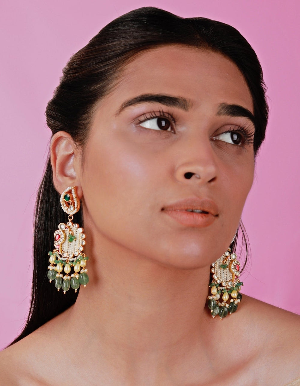 Peacock Motif Choker Set Riana by Shikha Jindal - Fabilicious Fashion