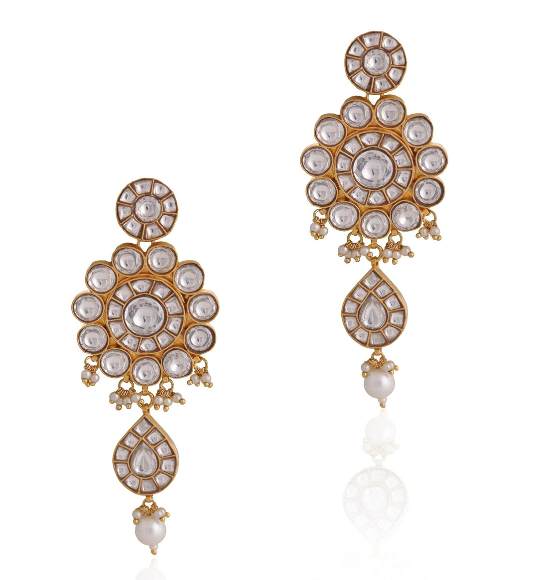 Pearl And Jadtar Bridal Necklace Set Riana by Shikha Jindal - Fabilicious Fashion