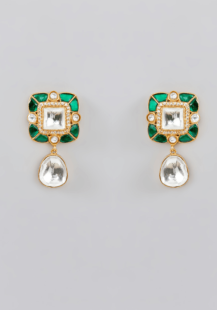 Pearl And Kundan Necklace Set Zevar by Geeta - Fabilicious Fashion