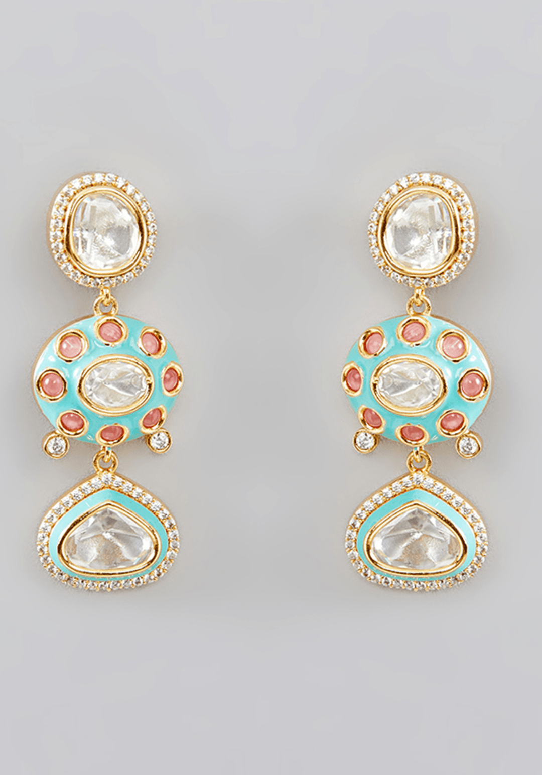 Pearl And Kundan Necklace Set Zevar by Geeta - Fabilicious Fashion