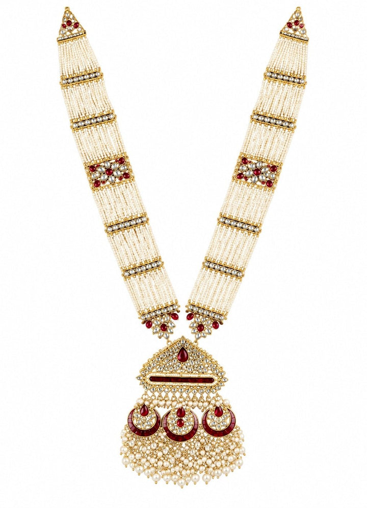 Vivinia By Vidhi Mehra Pearl And Kundan Pendant NecklaceFabilicious Fashion