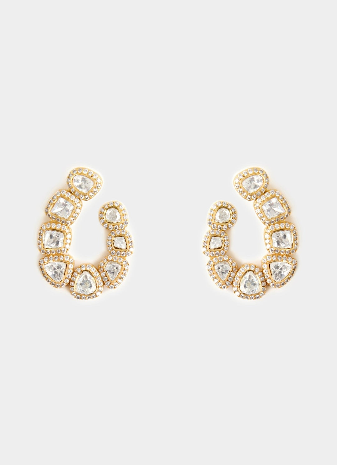 Pearl Cluster Stud Earrings Vivinia By Vidhi Mehra - Fabilicious Fashion
