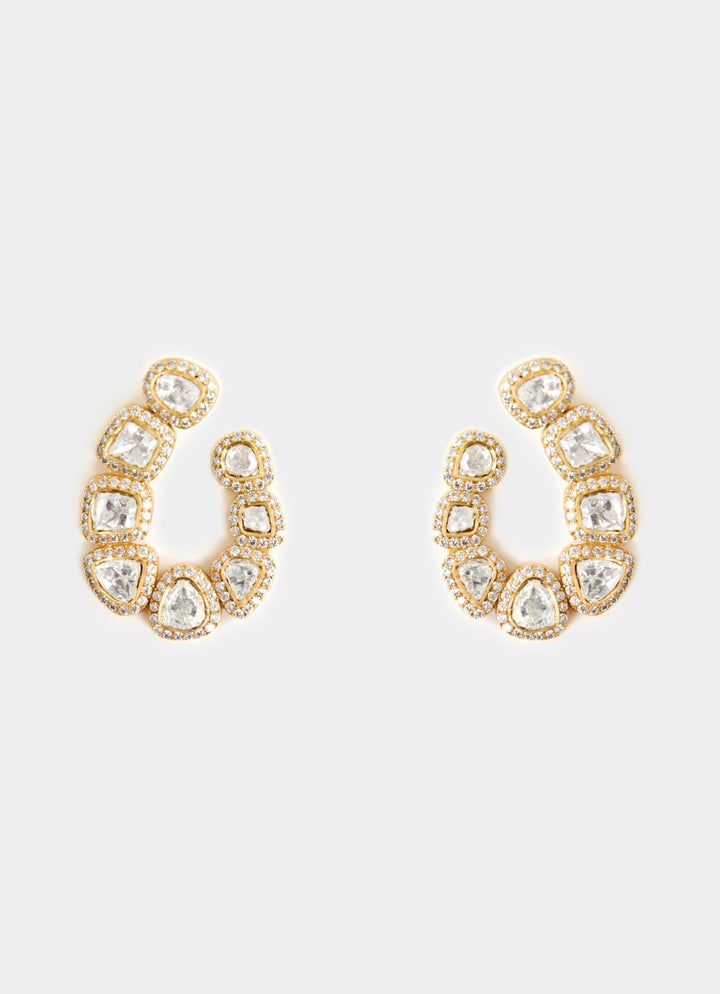 Pearl Cluster Stud Earrings Vivinia By Vidhi Mehra - Fabilicious Fashion