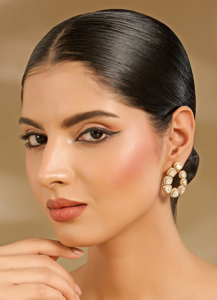 Pearl Cluster Stud Earrings Vivinia By Vidhi Mehra - Fabilicious Fashion