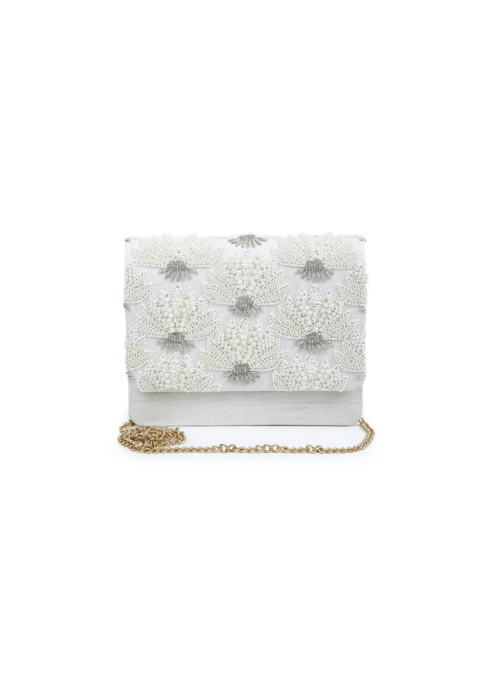 Pearl Flower Clutch The Purple Sack - Fabilicious Fashion