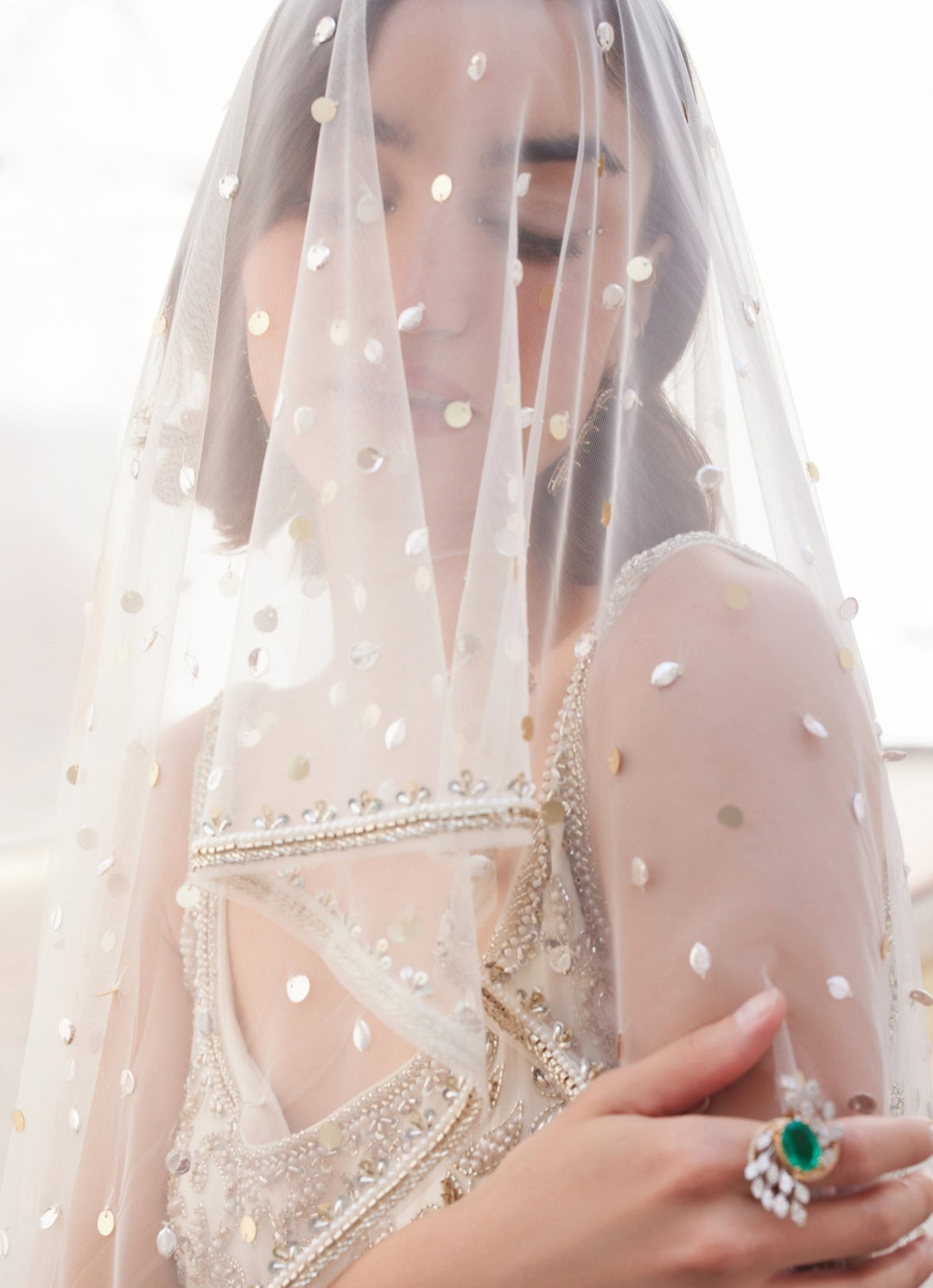 Pearl White Embroidered Georgette Kurta Sharara Set Sanya Gulati - Fabilicious Fashion