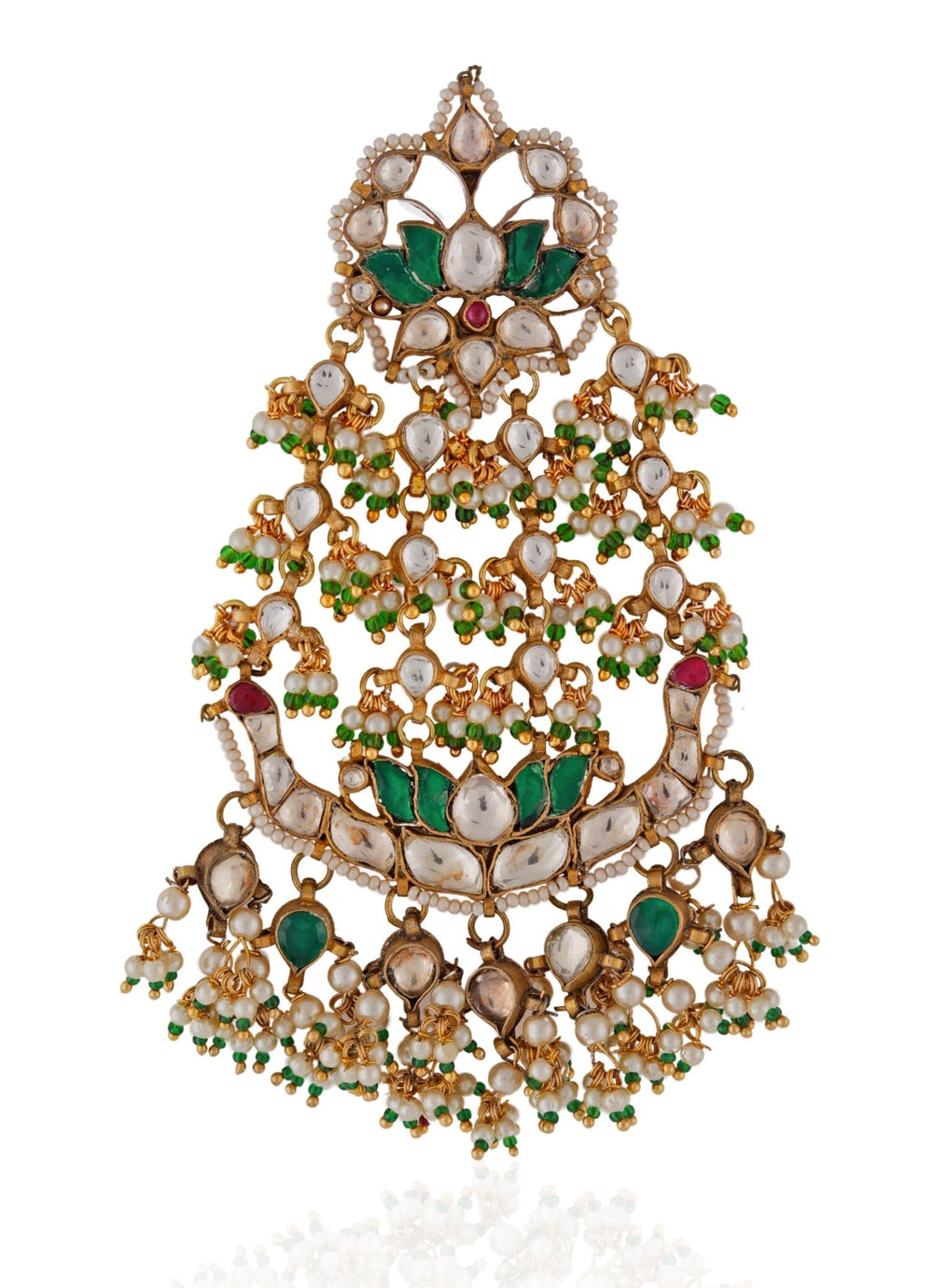 Pink And Green Floral Passa Riana by Shikha Jindal - Fabilicious Fashion